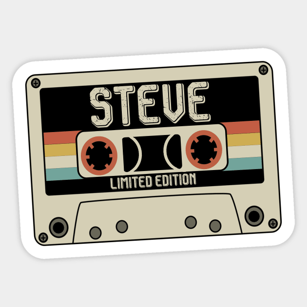 Steve - Limited Edition - Vintage Style Sticker by Debbie Art